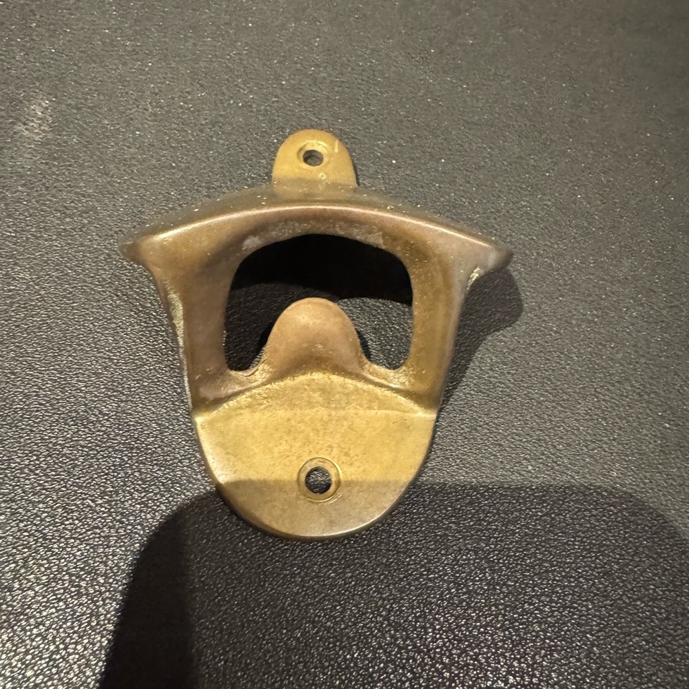 Vintage Brass Wall-Mounted Bottle Opener- perfect for Decks, patios